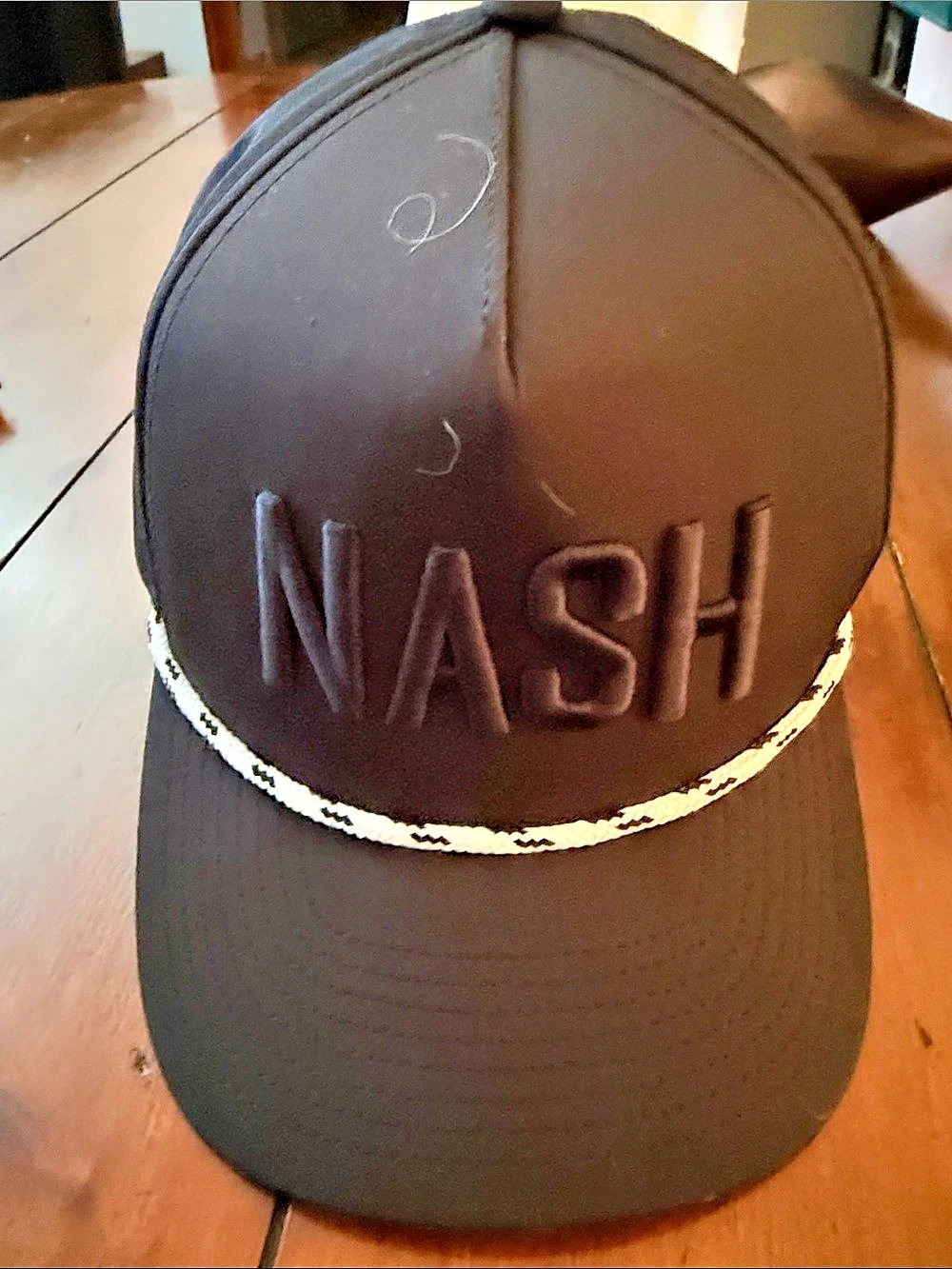 NASH Black & White Snapback Hat